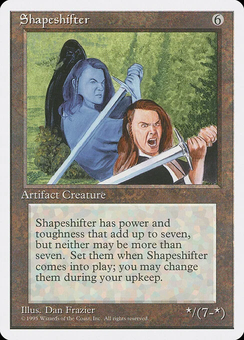 Shapeshifter, carta Magic di tipo Artifact Creature — Shapeshifter illustrata da Dan Frazier