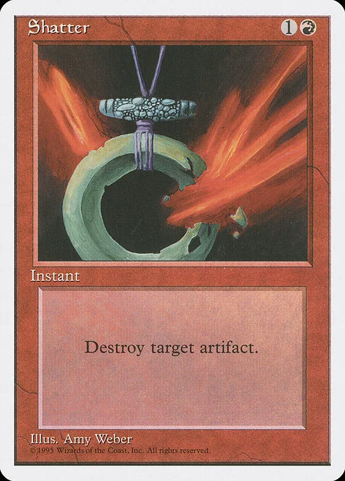 Shatter, carta Magic di tipo Instant illustrata da Amy Weber