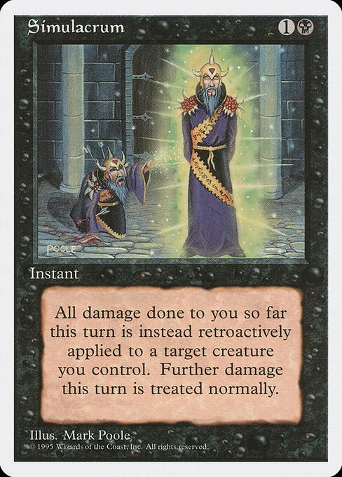Simulacrum, carta Magic di tipo Instant illustrata da Mark Poole