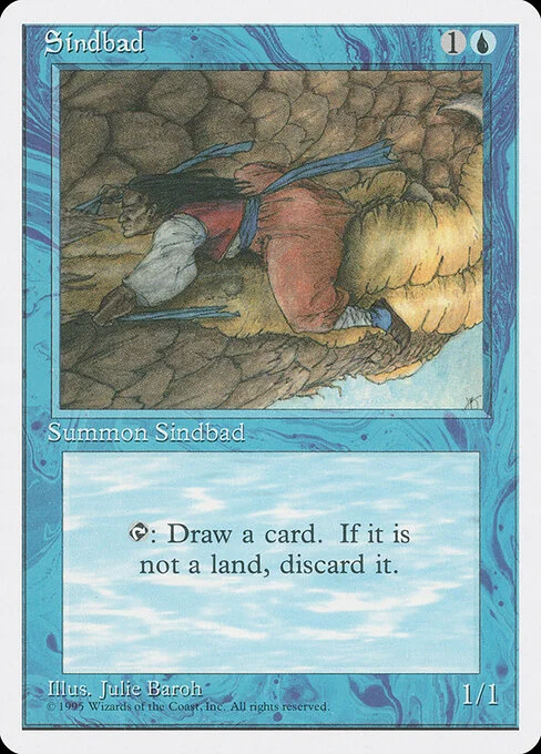 Sindbad, carta Magic di tipo Creature — Human illustrata da Julie Baroh