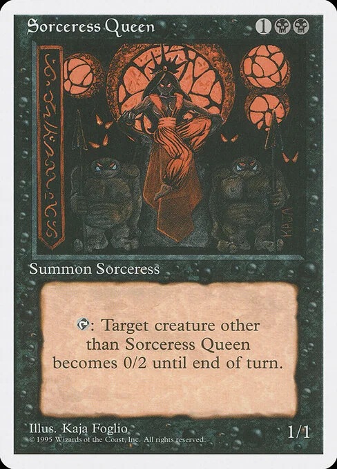 Sorceress Queen, carta Magic di tipo Creature — Human Wizard Sorcerer illustrata da Kaja Foglio