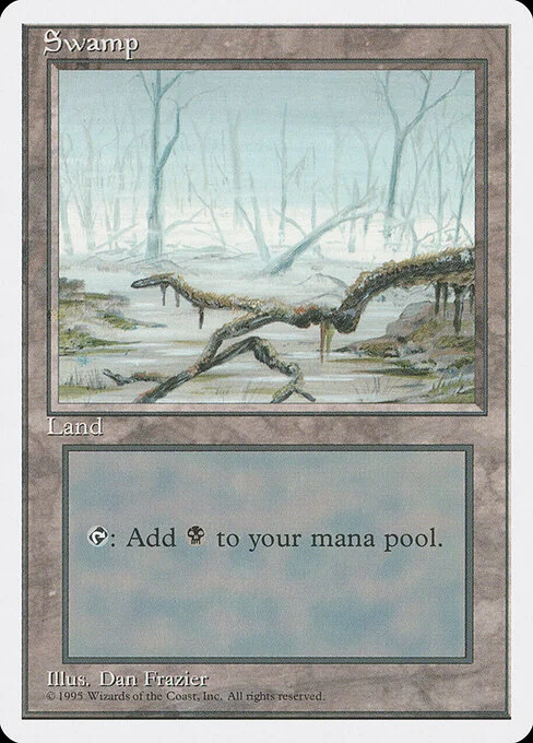 Swamp, carta Magic di tipo Basic Land — Swamp illustrata da Dan Frazier