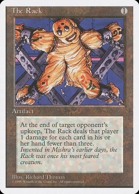 The Rack, carta Magic di tipo Artifact illustrata da Richard Thomas