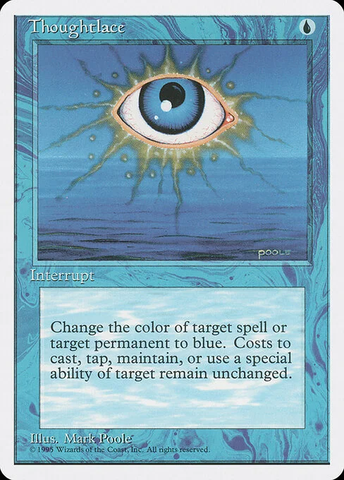 Thoughtlace, carta Magic di tipo Instant illustrata da Mark Poole