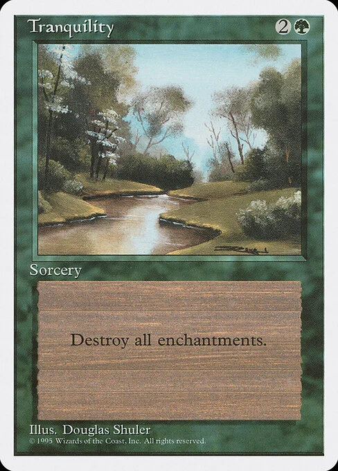 Tranquility, carta Magic di tipo Sorcery illustrata da Douglas Shuler