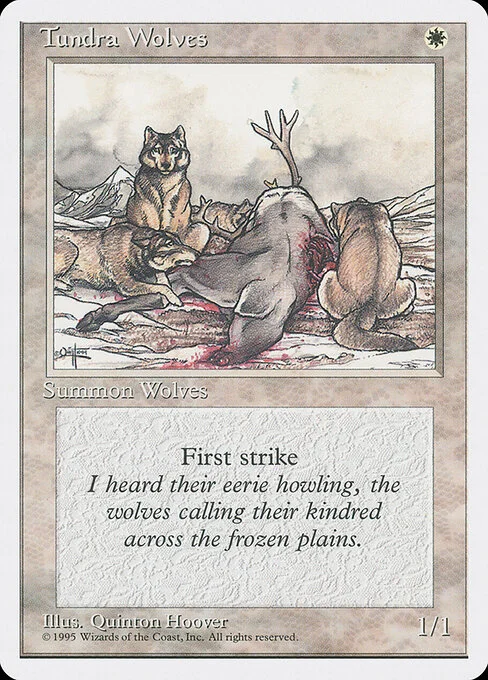 Tundra Wolves, carta Magic di tipo Creature — Wolf illustrata da Quinton Hoover