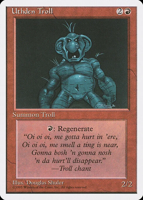 Uthden Troll, carta Magic di tipo Creature — Troll illustrata da Douglas Shuler