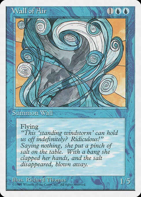 Wall of Air, carta Magic di tipo Creature — Wall illustrata da Richard Thomas