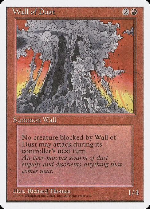 Wall of Dust, carta Magic di tipo Creature — Wall illustrata da Richard Thomas