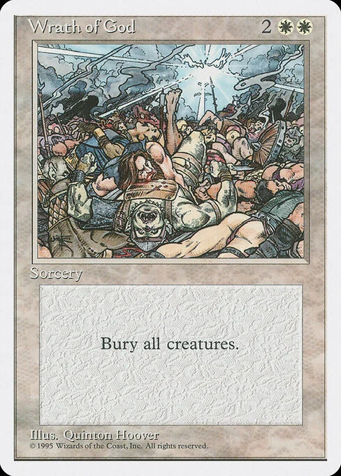Wrath of God, carta Magic di tipo Sorcery illustrata da Quinton Hoover