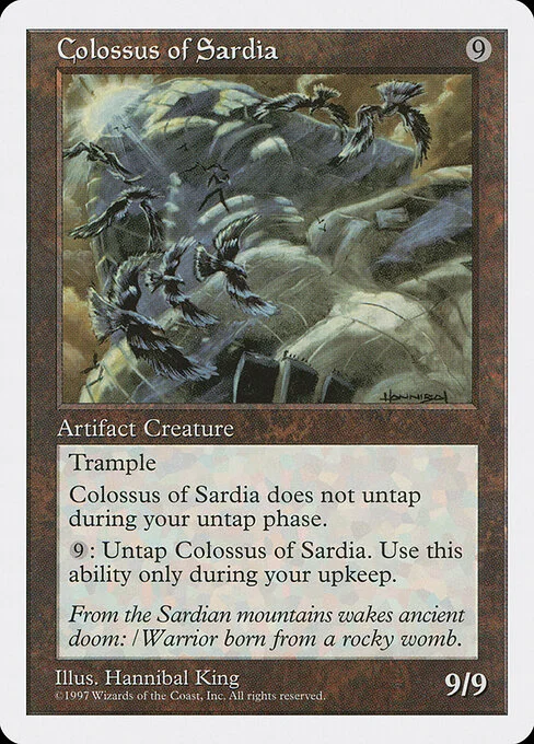 Colossus of Sardia, carta Magic di tipo Artifact Creature — Golem illustrata da Hannibal King