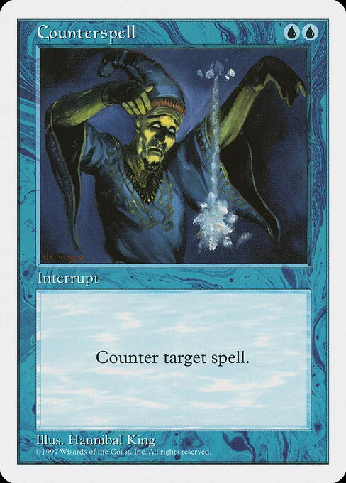 Counterspell, carta Magic di tipo Instant illustrata da Hannibal King