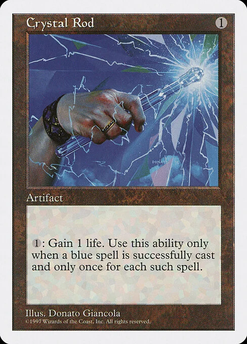 Crystal Rod, carta Magic di tipo Artifact illustrata da Donato Giancola