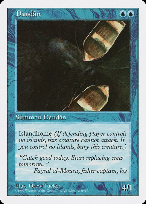 Dandân, carta Magic di tipo Creature — Fish illustrata da Drew Tucker