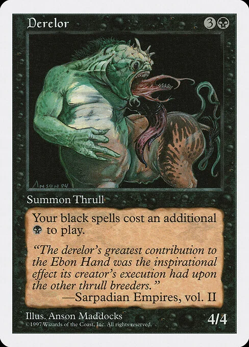 Derelor, carta Magic di tipo Creature — Thrull illustrata da Anson Maddocks