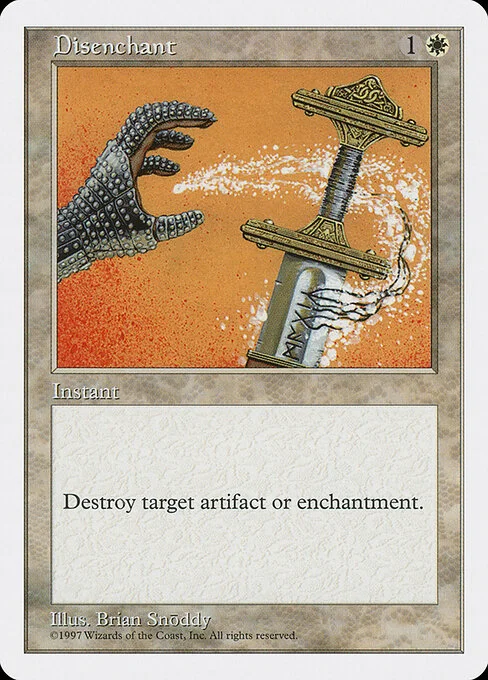 Disenchant, carta Magic di tipo Instant illustrata da Brian Snõddy