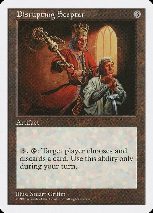 Disrupting Scepter, carta Magic di tipo Artifact illustrata da Stuart Griffin
