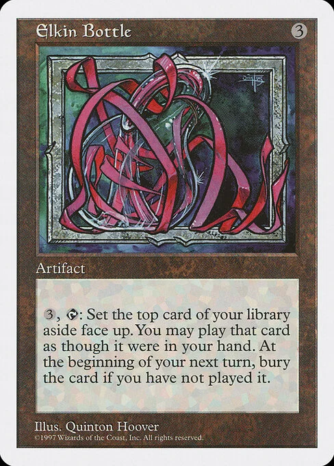 Elkin Bottle, carta Magic di tipo Artifact illustrata da Quinton Hoover