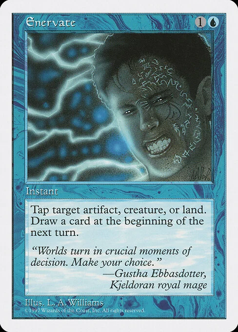 Enervate, carta Magic di tipo Instant illustrata da Allen Williams