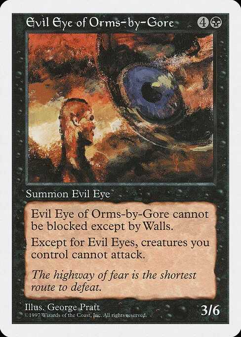 Evil Eye of Orms-by-Gore, carta Magic di tipo Creature — Eye illustrata da George Pratt