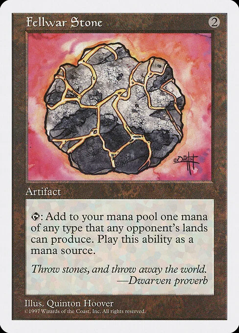 Fellwar Stone, carta Magic di tipo Artifact illustrata da Quinton Hoover