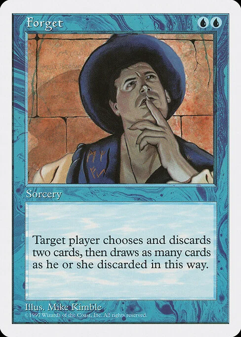 Forget, carta Magic di tipo Sorcery illustrata da Mike Kimble