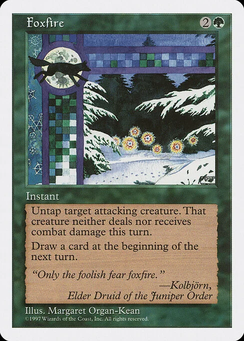 Foxfire, carta Magic di tipo Instant illustrata da Margaret Organ-Kean