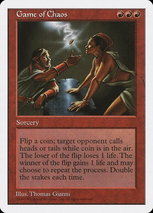 Game of Chaos, carta Magic di tipo Sorcery illustrata da Thomas Gianni