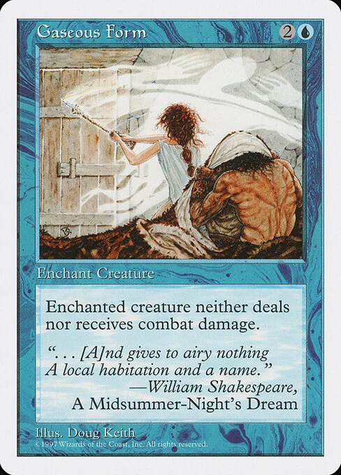 Gaseous Form, carta Magic di tipo Enchantment — Aura illustrata da Doug Keith