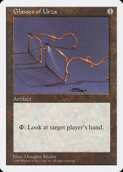 Glasses of Urza, carta Magic di tipo Artifact illustrata da Douglas Shuler