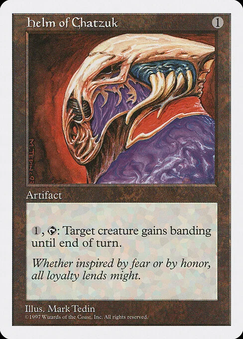 Helm of Chatzuk, carta Magic di tipo Artifact illustrata da Mark Tedin