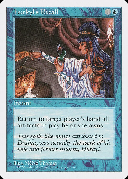 Hurkyl's Recall, carta Magic di tipo Instant illustrata da NéNé Thomas