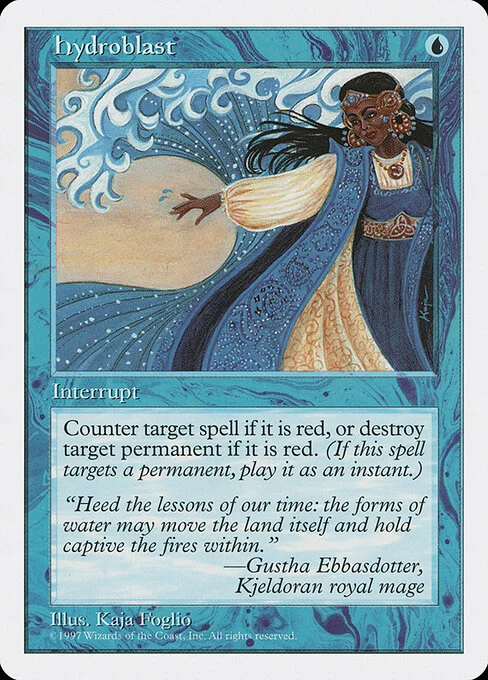 Hydroblast, carta Magic di tipo Instant illustrata da Kaja Foglio