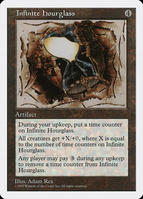 Infinite Hourglass, carta Magic di tipo Artifact illustrata da Adam Rex