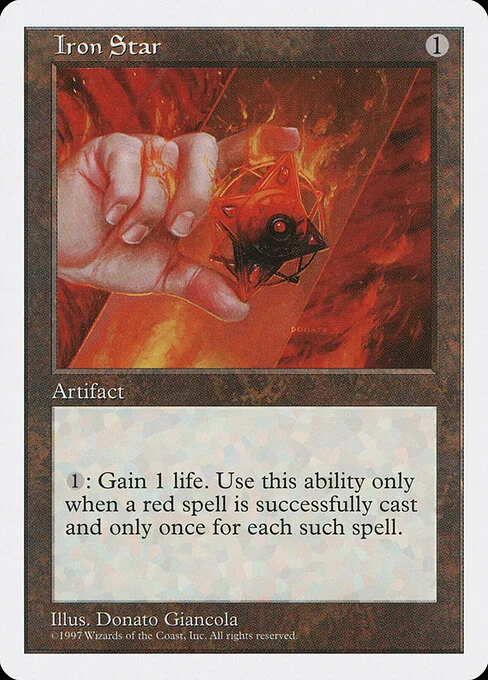 Iron Star, carta Magic di tipo Artifact illustrata da Donato Giancola