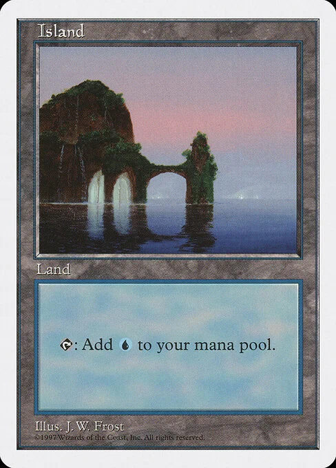Island, carta Magic di tipo Basic Land — Island illustrata da J. W. Frost