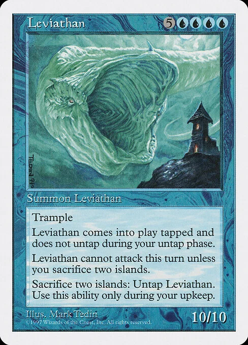 Leviathan, carta Magic di tipo Creature — Leviathan illustrata da Mark Tedin
