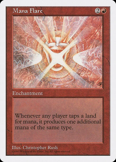 Mana Flare, carta Magic di tipo Enchantment illustrata da Christopher Rush