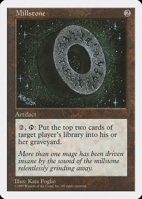 Millstone, carta Magic di tipo Artifact illustrata da Kaja Foglio