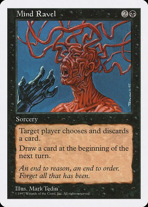 Mind Ravel, carta Magic di tipo Sorcery illustrata da Mark Tedin