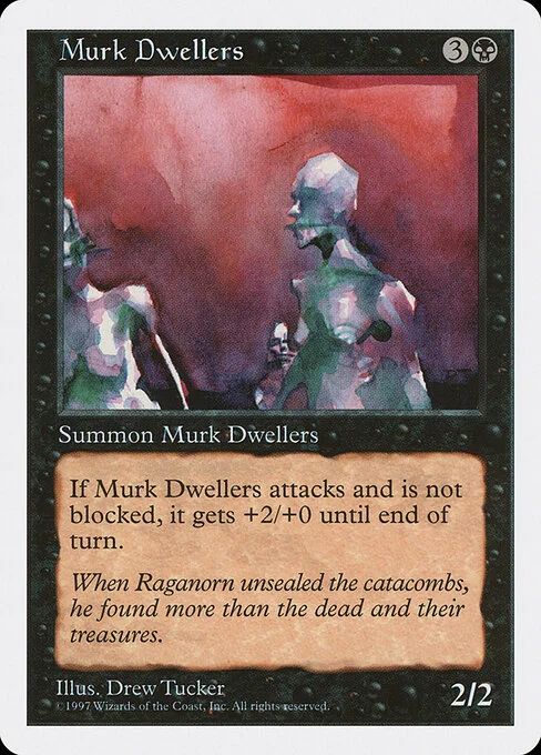 Murk Dwellers, carta Magic di tipo Creature — Zombie illustrata da Drew Tucker