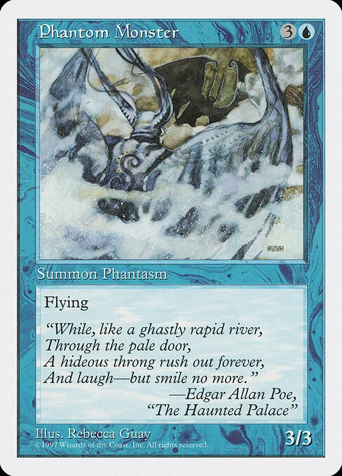 Phantom Monster, carta Magic di tipo Creature — Illusion illustrata da Rebecca Guay