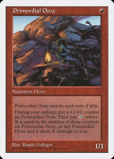 Primordial Ooze, carta Magic di tipo Creature — Ooze illustrata da Randy Gallegos