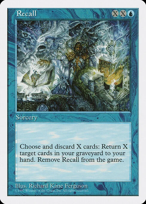 Recall, carta Magic di tipo Sorcery illustrata da Richard Kane Ferguson
