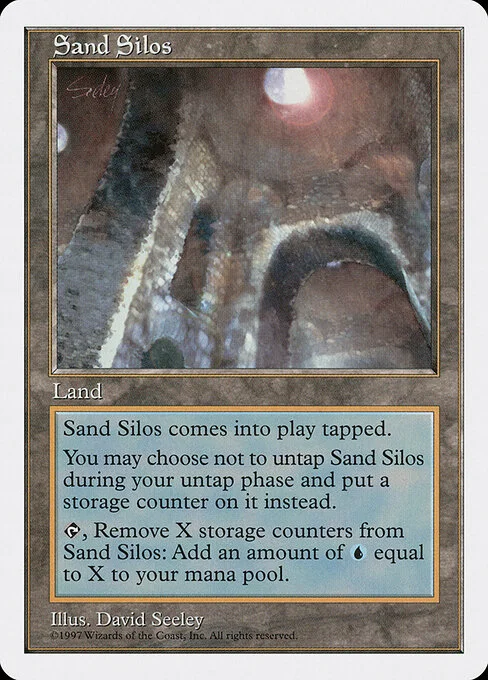 Sand Silos, carta Magic di tipo Land illustrata da David Seeley