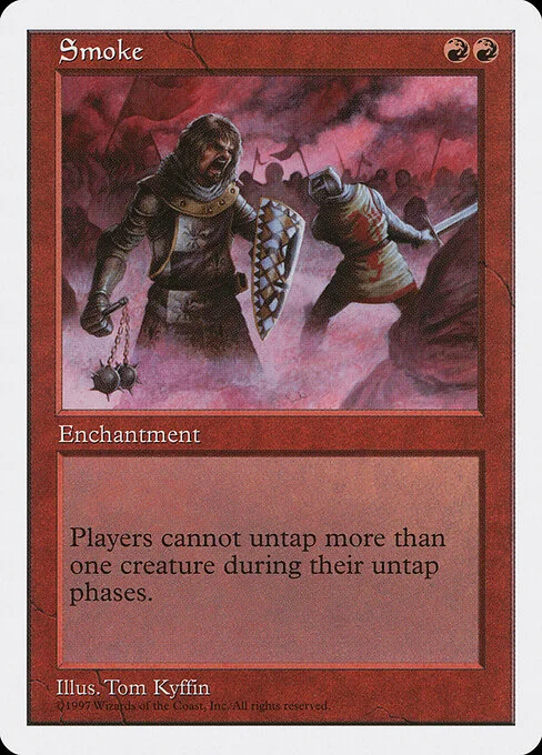 Smoke, carta Magic di tipo Enchantment illustrata da Tom Kyffin