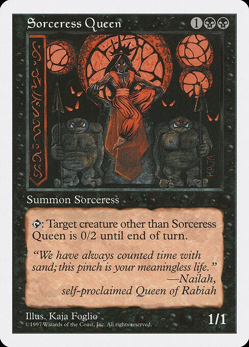 Sorceress Queen, carta Magic di tipo Creature — Human Wizard Sorcerer illustrata da Kaja Foglio