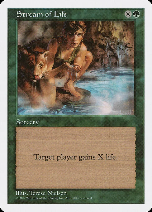 Stream of Life, carta Magic di tipo Sorcery illustrata da Terese Nielsen