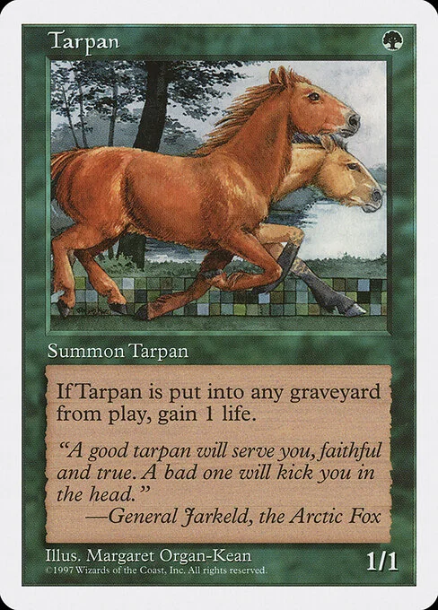 Tarpan, carta Magic di tipo Creature — Horse illustrata da Margaret Organ-Kean