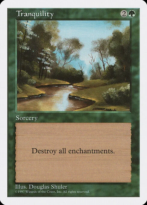 Tranquility, carta Magic di tipo Sorcery illustrata da Douglas Shuler
